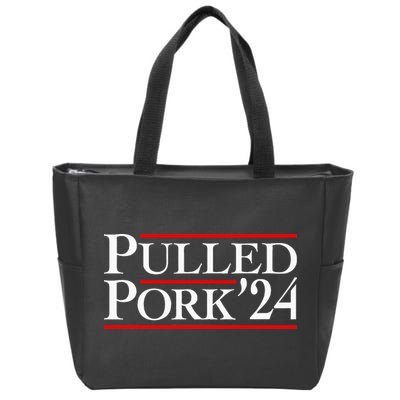 Pulled Pork 24 Funny Bbq Lover Political Slogan Humor Pun Zip Tote Bag
