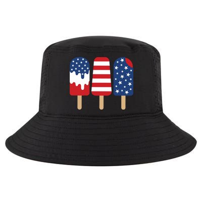 Patriotic Popsicle 4th Of July Family Cool Comfort Performance Bucket Hat