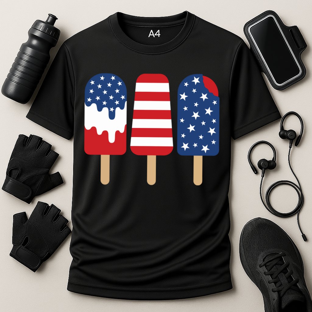 Patriotic Popsicle 4th Of July Family Performance Shirt