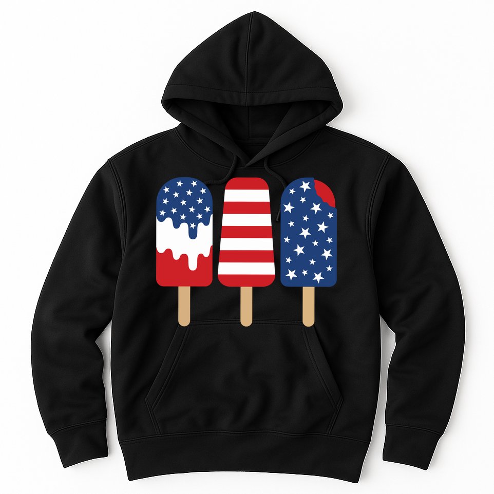 Patriotic Popsicle 4th Of July Family Hoodie