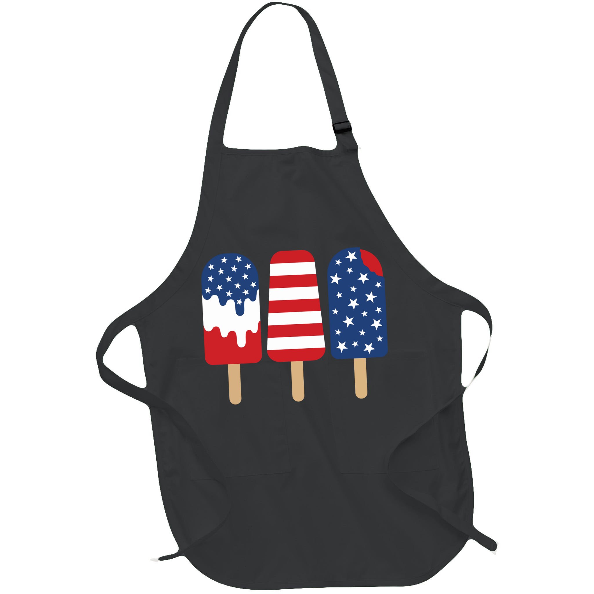 Patriotic Popsicle 4th Of July Family Apron