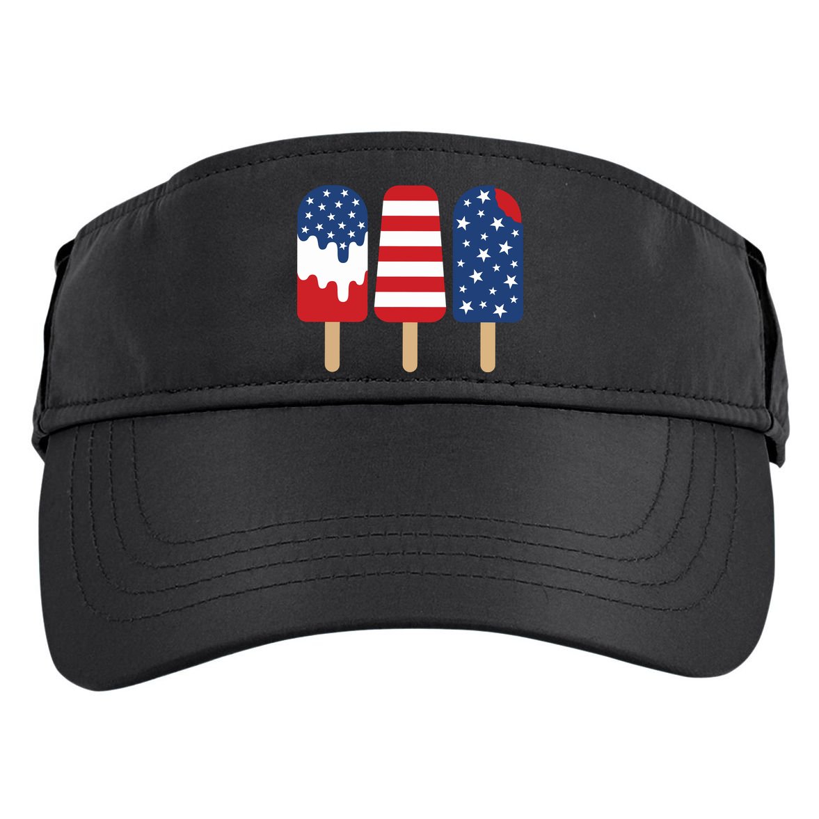 Patriotic Popsicle 4th Of July Family Adult Drive Performance Visor