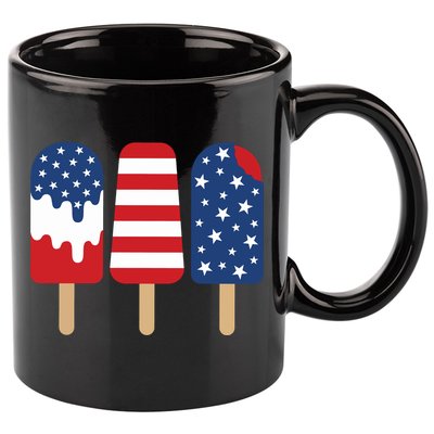 Patriotic Popsicle 4th Of July Family 11oz C Handle Ceramic Mug