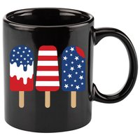 Patriotic Popsicle 4th Of July Family 11oz C Handle Ceramic Mug