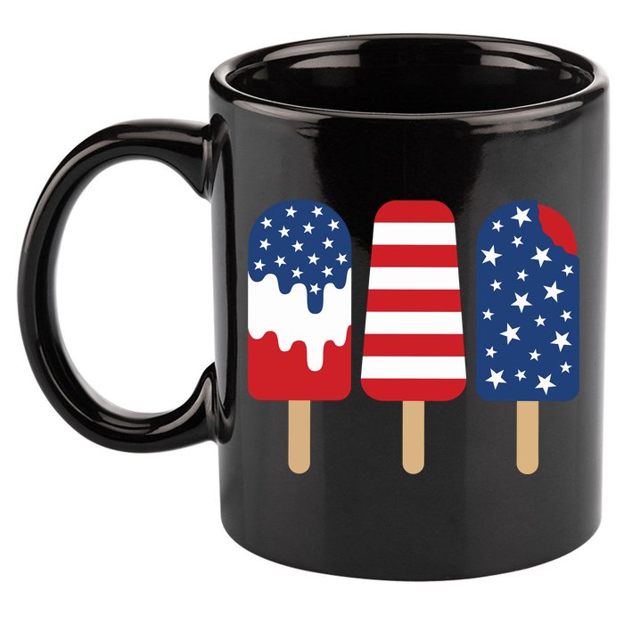 Patriotic Popsicle 4th Of July Family 11oz C Handle Ceramic Mug
