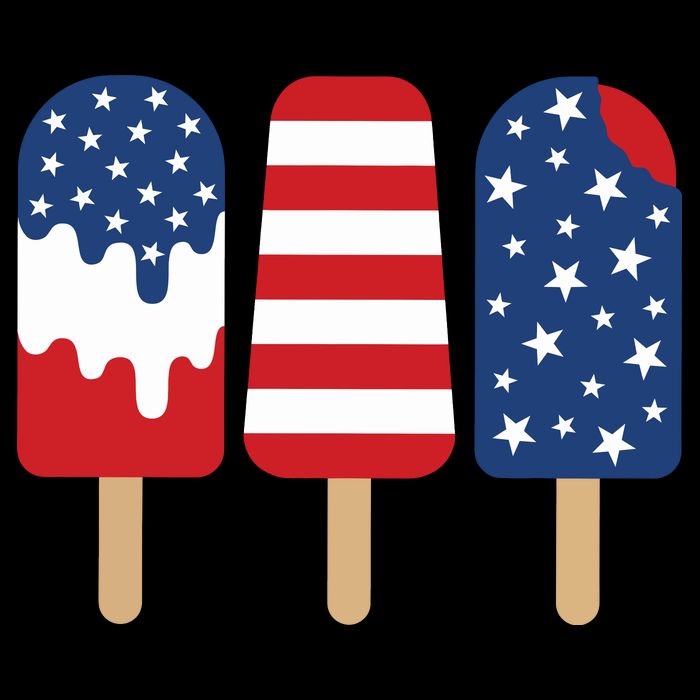 Patriotic Popsicle 4th Of July Family Flat Bill Trucker Hat