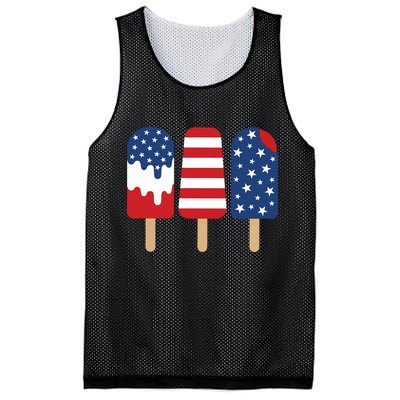 Patriotic Popsicle 4th Of July Family Mesh Reversible Basketball Jersey Tank
