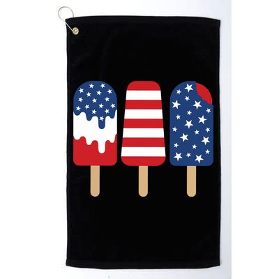Patriotic Popsicle 4th Of July Family Golf Towel