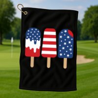 Patriotic Popsicle 4th Of July Family Golf Towel