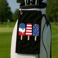 Patriotic Popsicle 4th Of July Family Golf Towel