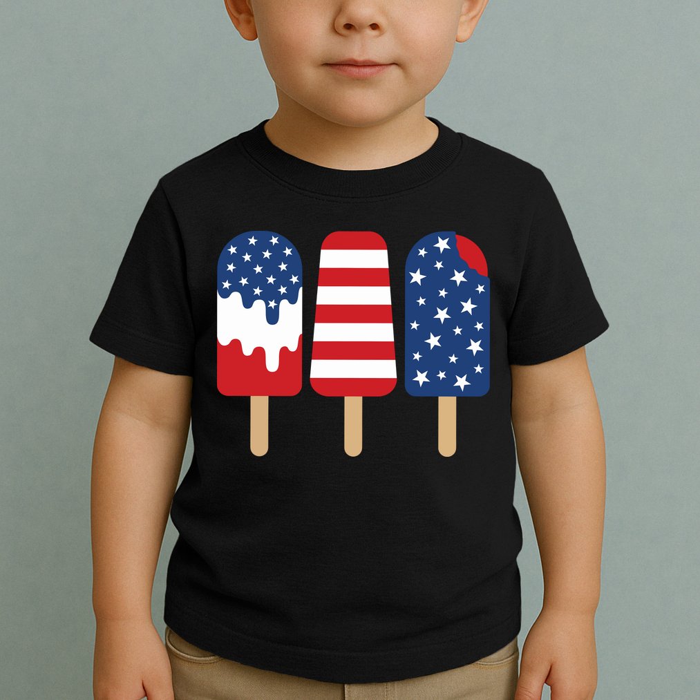 Patriotic Popsicle 4th Of July Family Toddler T-Shirt