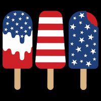 Patriotic Popsicle 4th Of July Family Cropped Pullover Crew