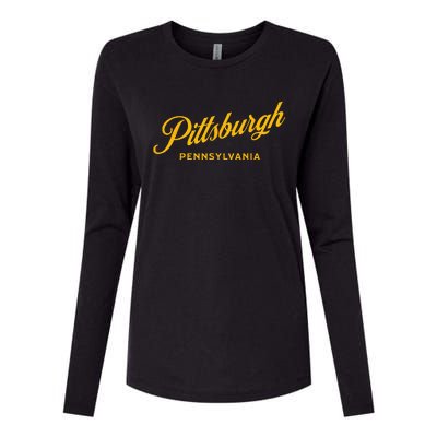 Pittsburgh Pennsylvania 412 Home Steel City Vintage Womens Cotton Relaxed Long Sleeve T-Shirt