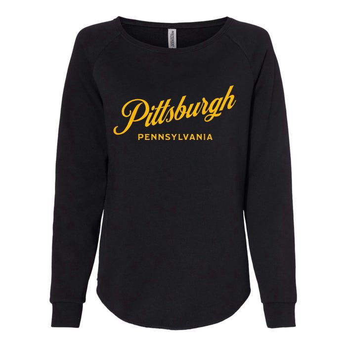 Pittsburgh Pennsylvania 412 Home Steel City Vintage Womens California Wash Sweatshirt