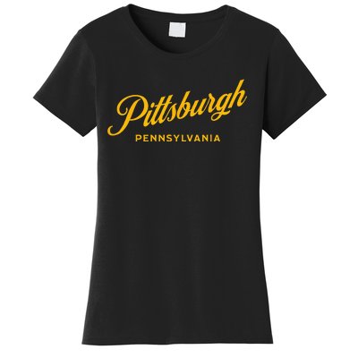 Pittsburgh Pennsylvania 412 Home Steel City Vintage Women's T-Shirt