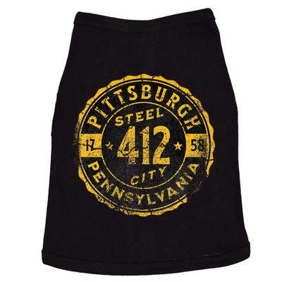 Pittsburgh Pennsylvania 412 Steel City Home Vintage Doggie Tank