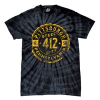 Pittsburgh Pennsylvania 412 Steel City Home Vintage Tie-Dye T-Shirt