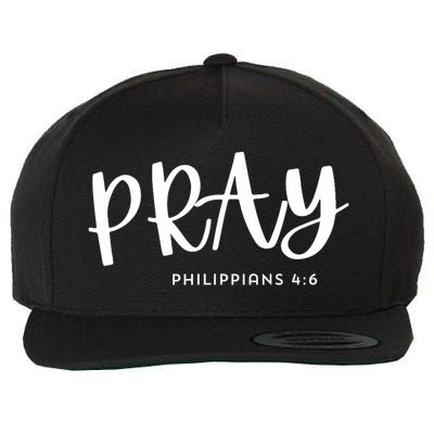 Pray [Philippians 46] Wool Snapback Cap