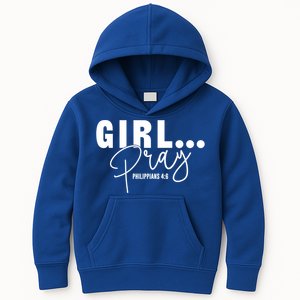 Pray Philippians 4:6 Inspirational Christian Design Great Gift Kids Hoodie