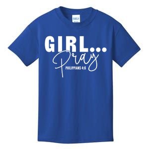 Pray Philippians 4:6 Inspirational Christian Design Great Gift Kids T-Shirt