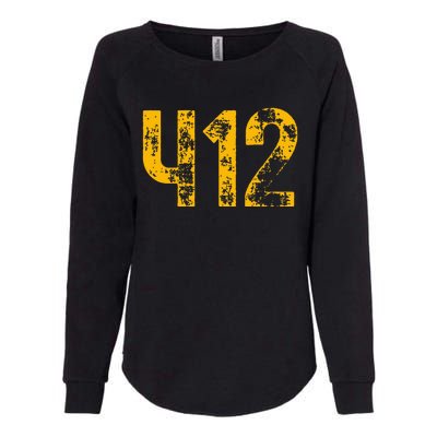 Pittsburgh Pennsylvania 412 Steel City Home Pride Womens California Wash Sweatshirt