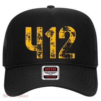 Pittsburgh Pennsylvania 412 Sl City Home Pride High Crown Mesh Back Trucker Hat
