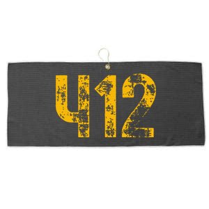 Pittsburgh Pennsylvania 412 Sl City Home Pride Large Microfiber Waffle Golf Towel