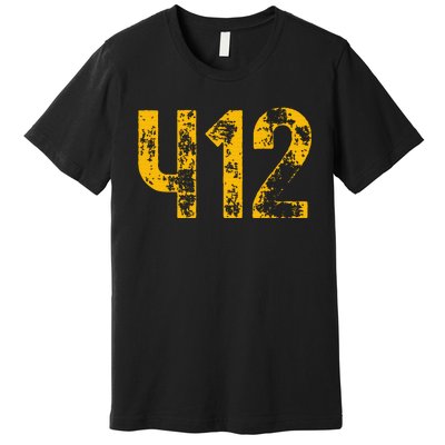 Pittsburgh Pennsylvania 412 Sl City Home Pride Premium T-Shirt