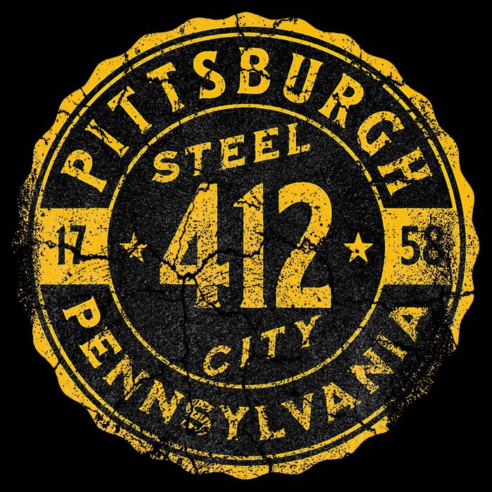 Pittsburgh Pennsylvania 412 Steel City Home Bucket Hat