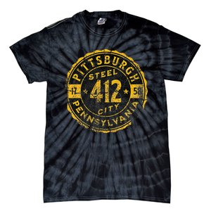 Pittsburgh Pennsylvania 412 Steel City Home Tie-Dye T-Shirt