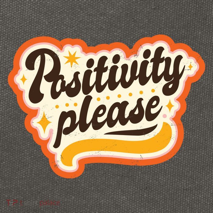 Positivity Please Cotton Canvas Backpack