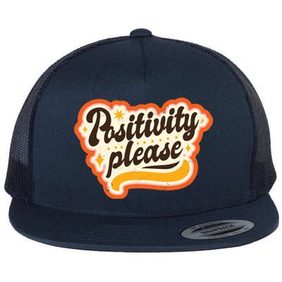 Positivity Please Flat Bill Trucker Hat