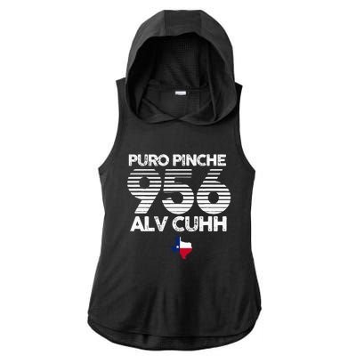 Puro Pinche 956 Alv Cuhh Texas Ladies PosiCharge Tri-Blend Wicking Draft Hoodie Tank