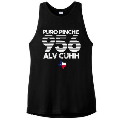 Puro Pinche 956 Alv Cuhh Texas Ladies PosiCharge Tri-Blend Wicking Tank