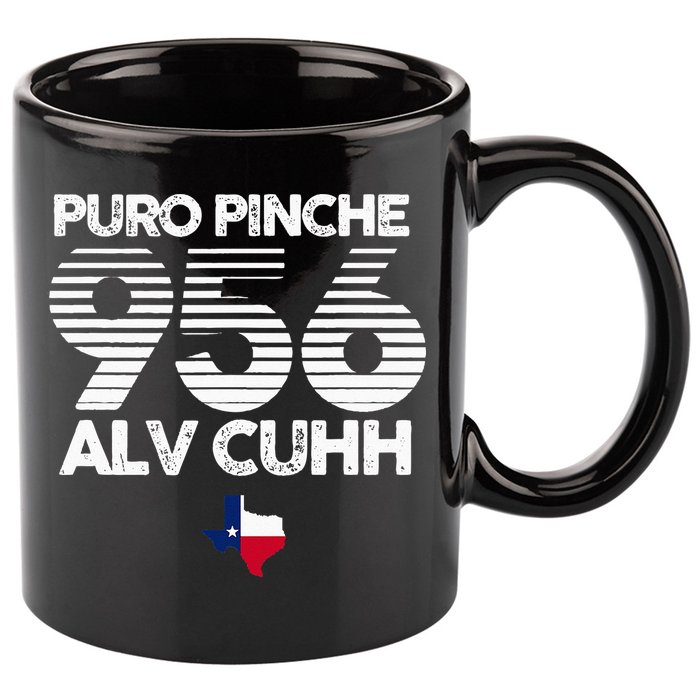 Puro Pinche 956 Alv Cuhh Texas 11oz C Handle Ceramic Mug