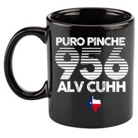 Puro Pinche 956 Alv Cuhh Texas 11oz C Handle Ceramic Mug