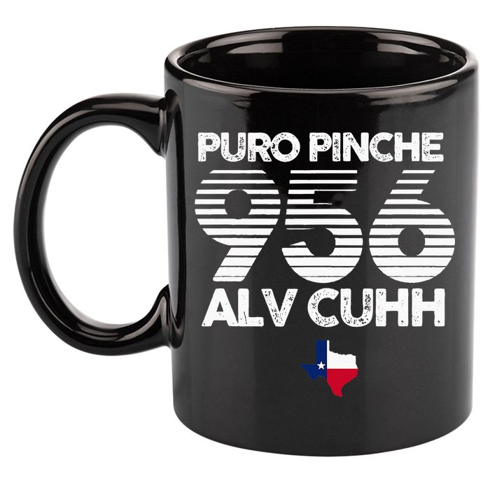 Puro Pinche 956 Alv Cuhh Texas 11oz C Handle Ceramic Mug