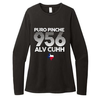 Puro Pinche 956 Alv Cuhh Texas Womens CVC Long Sleeve Shirt