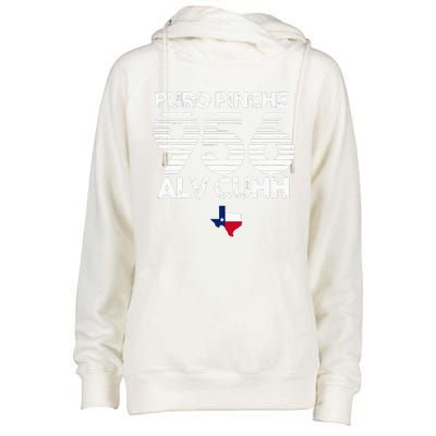 Puro Pinche 956 Alv Cuhh Texas Womens Funnel Neck Pullover Hood