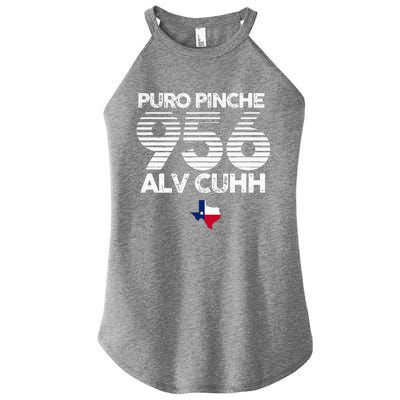 Puro Pinche 956 Alv Cuhh Texas Women's Perfect Tri Rocker Tank