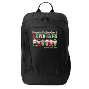 Presents Postpartum And Newborns Mother Nurse Christmas Gift City Backpack