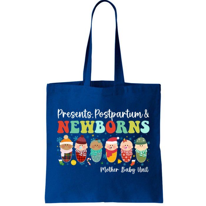 Presents Postpartum And Newborns Mother Nurse Christmas Gift Tote Bag