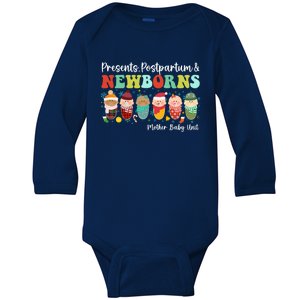 Presents Postpartum And Newborns Mother Nurse Christmas Gift Baby Long Sleeve Bodysuit