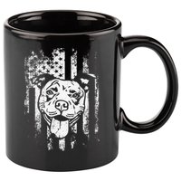 Patriotic Pitbull American Flag Dog Lover 11oz C Handle Ceramic Mug