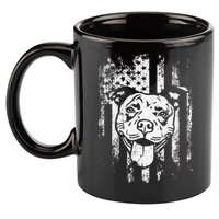 Patriotic Pitbull American Flag Dog Lover 11oz C Handle Ceramic Mug