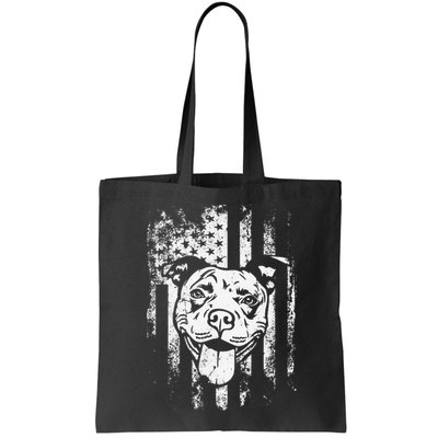 Patriotic Pitbull American Flag Dog Lover Bag