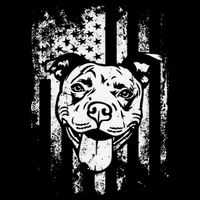 Patriotic Pitbull American Flag Dog Lover Bag