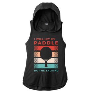 Ping Pong And Table Tennis Gifts For Ping Pongs Ladies PosiCharge Tri-Blend Wicking Draft Hoodie Tank