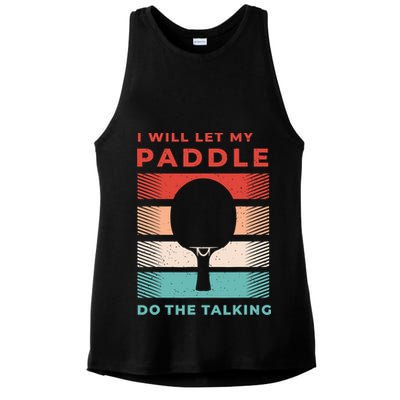 Ping Pong And Table Tennis Gifts For Ping Pongs Ladies PosiCharge Tri-Blend Wicking Tank