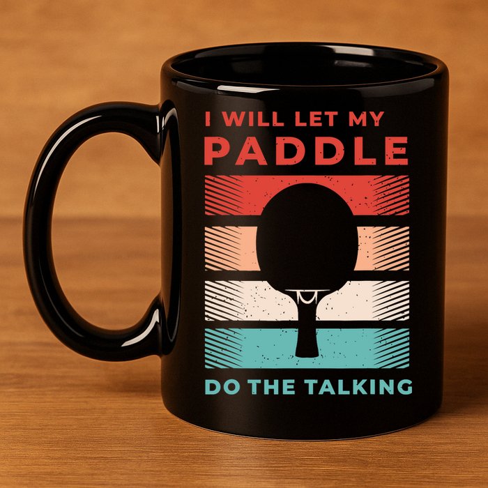 Ping Pong And Table Tennis Gifts For Ping Pongs 11oz C Handle Ceramic Mug